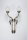 Wohnliche Wandlampe Messing Glas Blau E27 B:44 cm