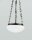 Runde Pendelleuchte Antik Messing Glas E27 &Oslash;30 cm