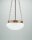 Suspension laiton verre faible &eacute;blouissement E27 &Oslash;30 cm rond