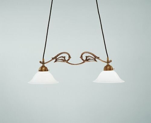 Blendarme Hängelampe Messing Glas Ornamente E27 68 cm