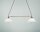 Lange H&auml;ngelampe Messing Glas Zugschalter E27 130 cm