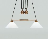 Suspension r&eacute;sidentielle Berliner laiton verre E27...