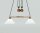 Suspension r&eacute;sidentielle Berliner laiton verre E27 83 cm