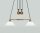 Suspension flexible Berliner laiton verre E27 83 cm