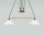 Flexible Pendelleuchte Messing Glas Schalter E27 130 cm