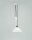 Stilvolle H&auml;ngelampe Messing Glas Wei&szlig; E27 &Oslash;30 cm rund