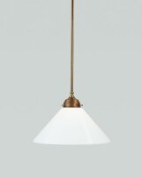 Suspension Berliner laiton verre E27 Ø30 cm rond