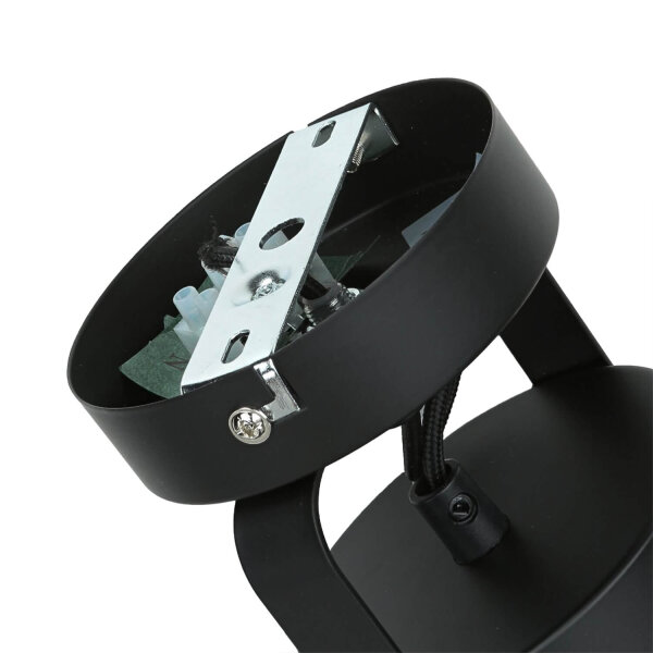 Projecteur plafond noir E27