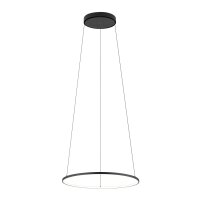 LED Hängeleuchte Metall Ring Ø 45 cm Schwarz...