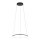 Suspension LED métal anneau Ø 45 cm noir 4000 K 600 lm