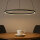 Suspension LED métal anneau Ø 45 cm noir 4000 K 600 lm