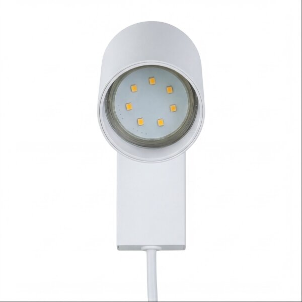 Moderne Wandlampe mit Schalter Kabel Weiß Gold