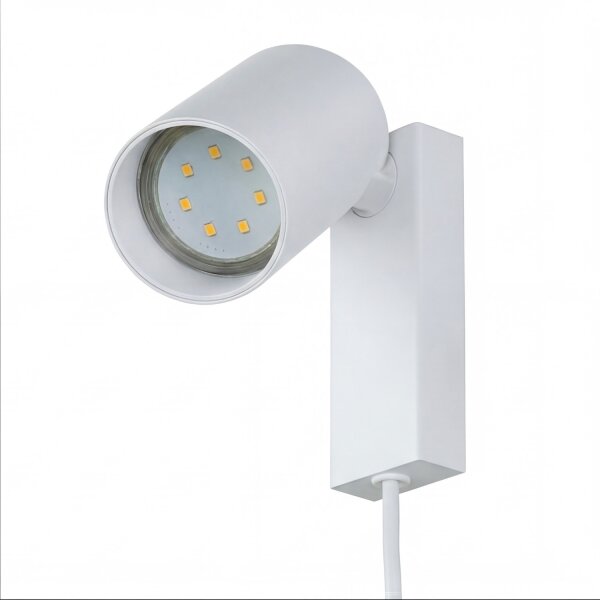 Moderne Wandlampe mit Schalter Kabel Weiß Gold
