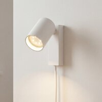 Moderne Wandlampe mit Schalter Kabel Weiß Gold
