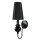 Applique murale design noir et or