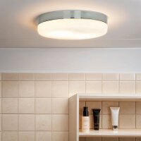 Lampe de salle de bain ronde D : 32 cm verre...