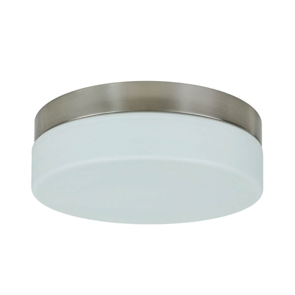 Deckenlampe Glas Matt Nickel