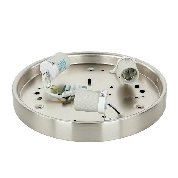 Deckenlampe Glas Matt Nickel