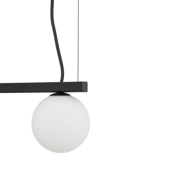 Pendelleuchte Aluminium Glas 107 cm GU10 G9 blendarm