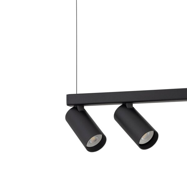 Pendelleuchte Aluminium Glas 107 cm GU10 G9 blendarm