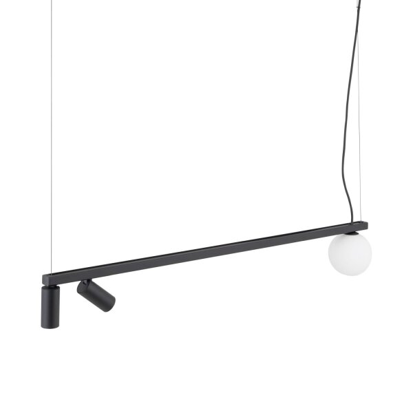 Pendelleuchte Aluminium Glas 107 cm GU10 G9 blendarm