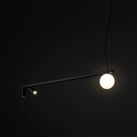 Suspension aluminium verre 107 cm GU10 G9 faible...