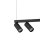 Pendelleuchte Aluminium Glas 107 cm GU10 G9 blendarm
