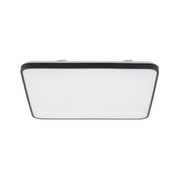 Blendarme LED Deckenlampe Schwarz Metall 6000 lm B:63,5