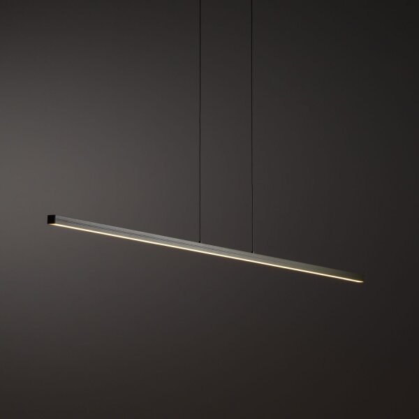 LED Hängelampe Aluminium Seidenolive 32 W 150 cm lang