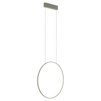 Lampe LED à suspendre anneau aluminium olive de...