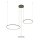 LED Pendelleuchte Aluminium Seidenolive 45 W 3-flammig