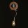 Suspension décorative bois métal Ø16 cm rond E27