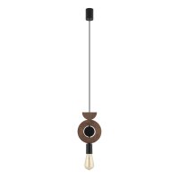 Dekorative Hängelampe Holz Metall Ø16 cm rund...