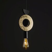 Lampe à suspendre bois métal chaleureux...