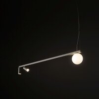 Große Hängelampe Aluminium Glas 107 cm GU10 G9...
