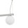 Grande lampe à suspendre aluminium verre 107 cm GU10 G9 blanc