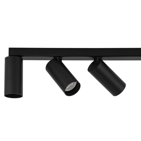 Flexible Hängelampe Aluminium 160 cm GU10 Schwarz