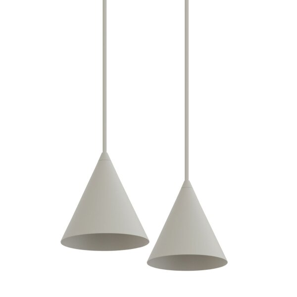 Bewegliche Pendelleuchte Metall Seidengrau GU10 160 cm