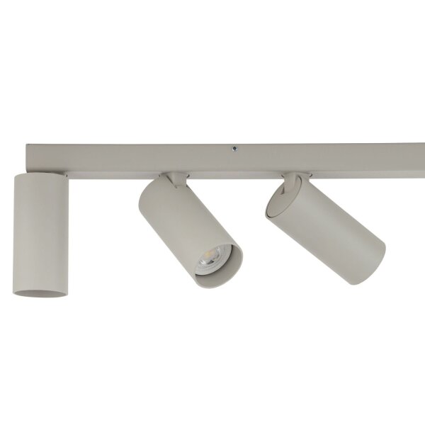 Bewegliche Pendelleuchte Metall Seidengrau GU10 160 cm