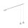Bewegliche Pendelleuchte Metall Seidengrau GU10 160 cm
