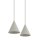 Bewegliche Pendelleuchte Metall Seidengrau GU10 160 cm