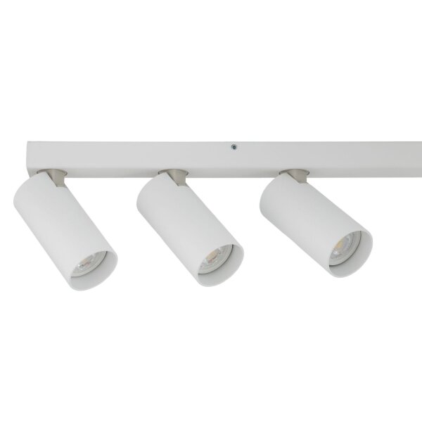 Verstellbare Pendelleuchte Metall Weiß GU10 160 cm lang
