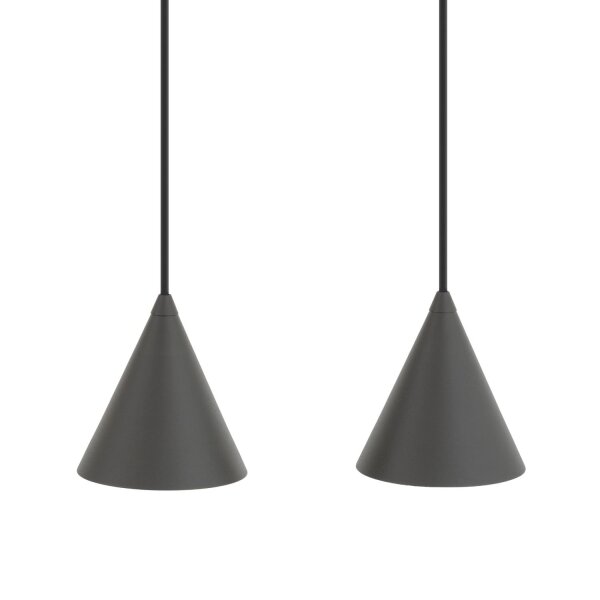 Bewegliche Pendelleuchte Metall Umbra Grau GU10 160 cm