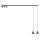 Bewegliche Pendelleuchte Metall Umbra Grau GU10 160 cm