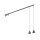 Bewegliche Pendelleuchte Metall Umbra Grau GU10 160 cm