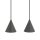 Bewegliche Pendelleuchte Metall Umbra Grau GU10 160 cm