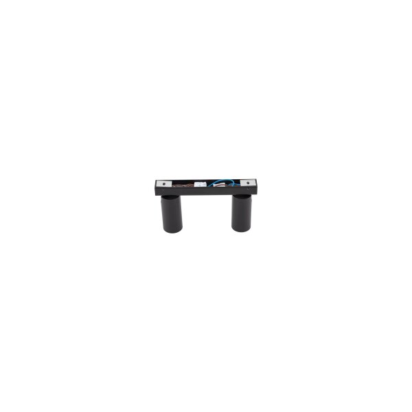 Deckenspot 2-flammig verstellbar Aluminium Schwarz GU10