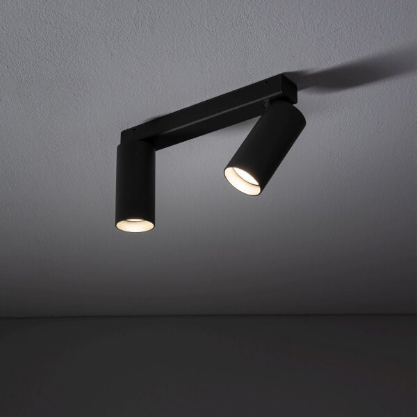 Deckenspot flexibel Aluminium Umbra Grau L:32 cm GU10