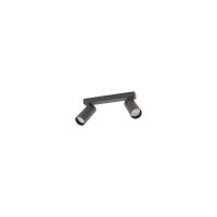 Deckenspot flexibel Aluminium Umbra Grau L:32 cm GU10