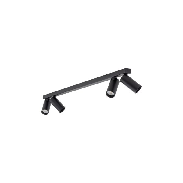 Flexibler Deckenspot Schwarz Aluminium L:90,5 cm GU10